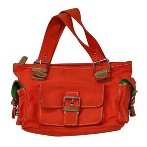 vintage Y2K St. John's Bay Orange Mini Tote Bag